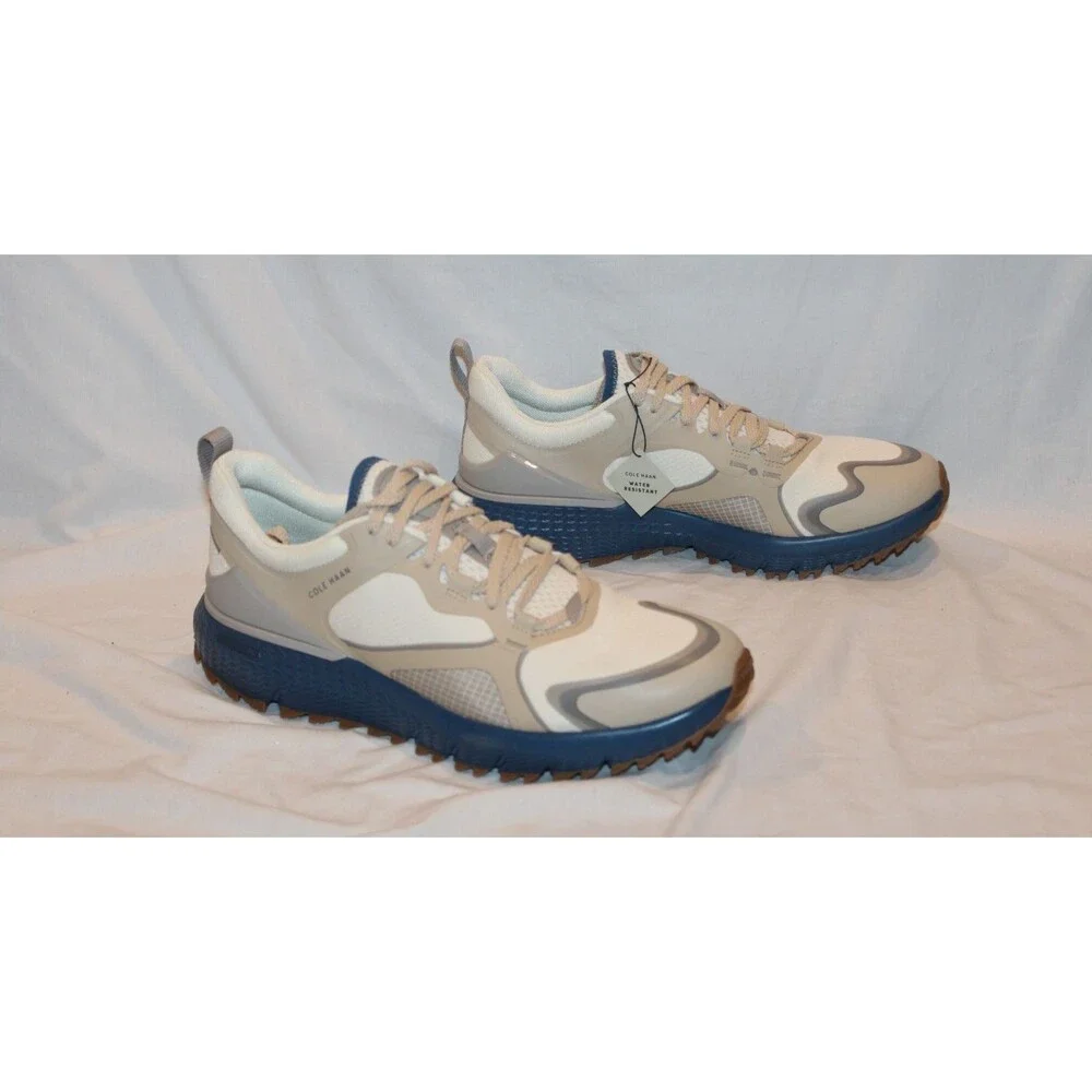 Cole Haan Zerogrand Overtake II Men’s Golf Shoe Ivory Blue NEW SZ 12